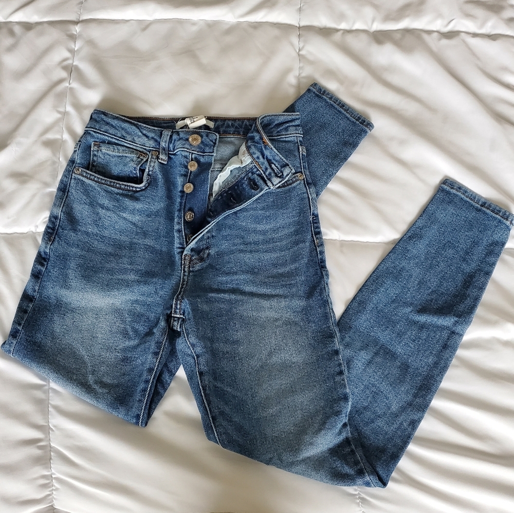 Forever 21 High Waisted Mom Jeans
